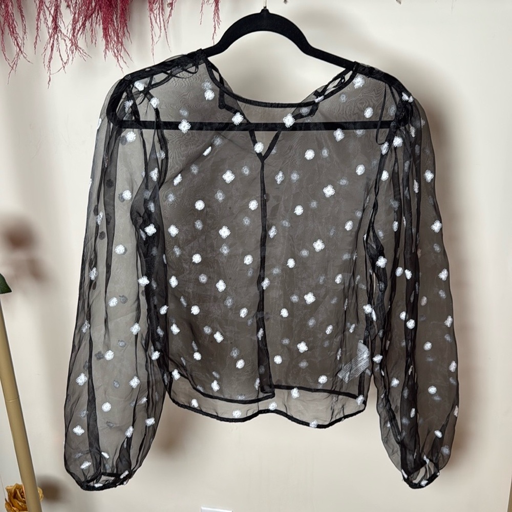 Zara Black Transparent Top 🖤